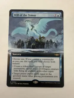 Will of the Temur (Extended Art) Commander: Tarkir: Dragonstorm Regular - Image 2