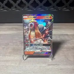 Entei GX 10/73 Shining Legends Holo MP Pokemon TCG - Image 1
