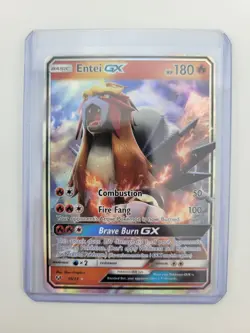 Pokemon TCG Entei GX Holo Ultra Rare Card 10/73 Shining Legends - Image 1
