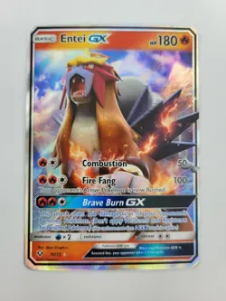 Pokemon TCG Entei GX Holo Ultra Rare Card 10/73 Shining Legends - Image 2