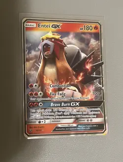 Pokemon Entei GX TCG Shining Legends Holo Ultra Rare Card 10/73 NM Condition - Image 1