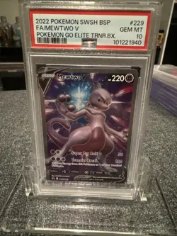 Mewtwo V - SWSH229 PSA 10 Black Star Promo Full Art Pokemon - GEM MT - Image 1