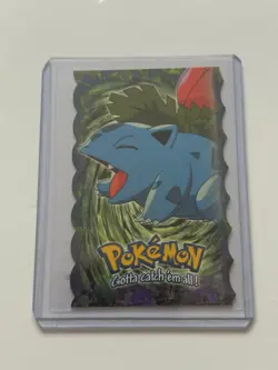 IVYSAUR #02 2 OF 12 POKEMON EVOLUTION TOPPS DIE CUT EMBOSSED BLUE LABEL - Image 1