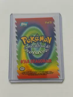 DRAGONAIR #148 11 OF 12 POKEMON EVOLUTION TOPPS DIE CUT EMBOSSED BLUE LABEL - Image 2