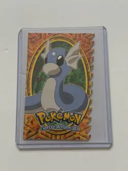 DRATINI #147 10 OF 12 POKEMON EVOLUTION TOPPS DIE CUT EMBOSSED BLUE LABEL - Image 1