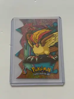 PIDGEOT #18 EV 12 OF 12 POKEMON EVOLUTION TOPPS DIE CUT EMBOSSED BLUE LABEL - Image 1