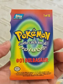 Bulbasaur Blue Label Logo Topps Die Cut - Image 2
