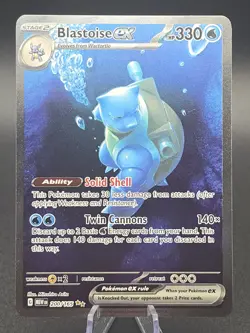 Pokemon TCG - Blastoise EX Card 200/165 SIR S&V 151 - Pack Fresh - Image 1