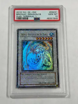 Brionac, Dragon Of The Ice Barrier DT01-EN031 Ultra Rare Yugioh PSA 10 *848 - Image 1
