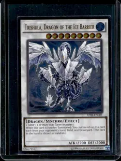 2015 Yu-Gi-Oh! Trishula, Dragon Of The Ice Barrier Ultimate Rare #AP08-EN001 - Image 1