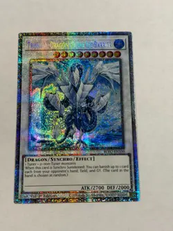 Yugioh Trishula Dragon of the Ice Barrier BLVO-EN100 Starlight Rare 1st Editi LP - Image 1
