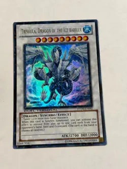Yugioh Trishula Dragon of the Ice Barrier DT04-EN092 Ultra Rare Promo LP - Image 1