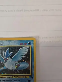 1999 Fossil Holo Moltres 12/62 and Holo Articuno 2/62 WOTC Pokemon Card TCG Set - Image 5