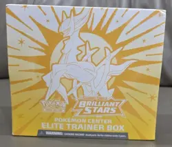 Pokemon TCG Sword Shield Brilliant Stars Pokemon Center Elite Trainer Box SEALED - Image 1