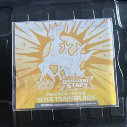 Pokemon TCG Sword Shield Brilliant Stars Pokemon Center Elite Trainer Box SEALED - Image 1