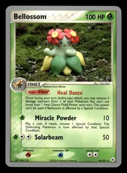 Bellossom 16/101 Rare World Championships 2004 Chris Fulop Pokemon Card - Image 1