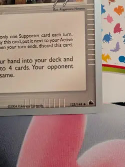 Pokemon TCG- Desert Shaman 123/144 - World Championships 2004 Kevin Nguyen - NM - Image 4