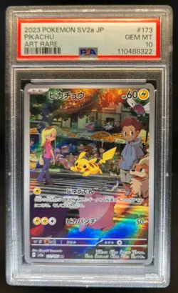 2023 Pokemon Scarlet & Violet 151 (Japanese) Pikachu Art Rare #173/165 PSA 10 - Image 1