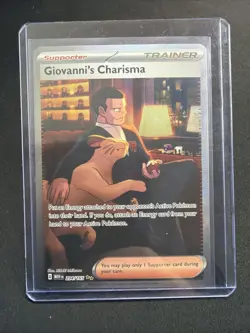 Giovanni’s Charisma 207/165 - SAR - SV 151 - Pokemon TCG - Full Art Trainer Card - Image 1