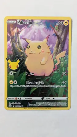 Pokemon TCG Celebrations Pikachu Holo Rare Card 005/025 NM/Mint Condition - Image 1