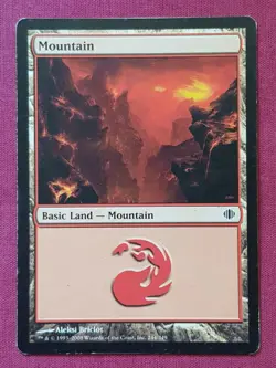 Magic The Gathering SHARDS OF ALARA MOUNTAIN 244 land card MTG - Image 1