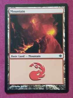 Magic The Gathering SHARDS OF ALARA MOUNTAIN 243 land card MTG - Image 1