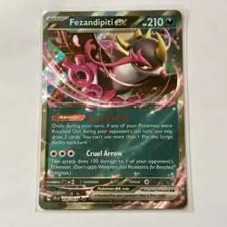 Fezandipiti ex 38/64 Ultra Rare Shrouded Fable NM Pokemon TCG Card -fezandipity - Image 1