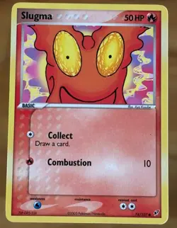 Slugma Pokemon Card Deoxys #74/107 - Image 1