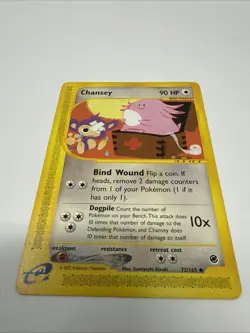 Chansey 72/165 Vintage 2002 E-Card eReader Expedition Base Set Pokemon MP / LP - Image 2