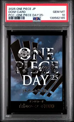 2025 ONE PIECE JPN PREMIUM COLLECTION ONE PIECE DAY'25 DON!! CARD PSA 10 - Image 1