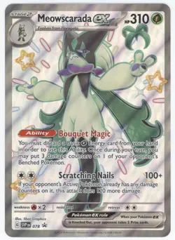 2024 Pokemon Scarlet & Violet Black Star Promos Meowscarada ex (Jumbo Card) #078 - Image 1