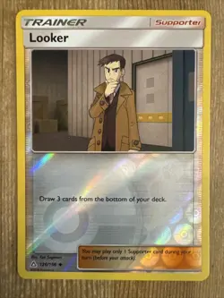 Looker 126/156 Reverse Holo Uncommon Trainer Ultra Prism Pokemon Card 2018 NM - Image 1