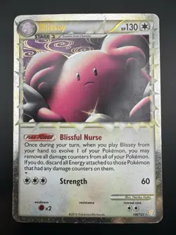 Blissey Prime 106/123 Pokemon TCG HeartGold SoulSilver Holo Rare Card - Image 3