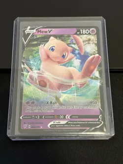 Mew V - 069/189 - Pokemon Darkness Ablaze Sword & Shield Rare Card NM - Image 3