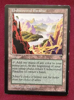 MTG Undiscovered Paradise Visions Magic the Gathering TCG Card - Image 1