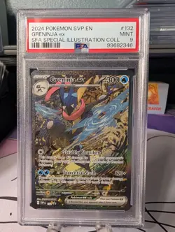 PSA 9 Greninja ex 132 Sv: Scarlet & Violet Promo Cards Holo - Image 1