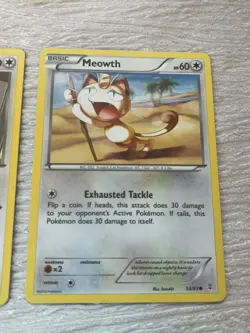 Lot of Pokemon MEOWTH Holo or Not Rare Collecting Cards - includes all 3 - VERY - Image 4