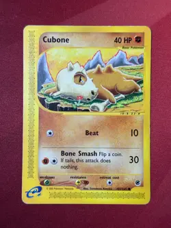 CUBONE 103/165 Expedition NON-HOLO E-Series / E-Reader Pokemon TCG card LP - Image 1