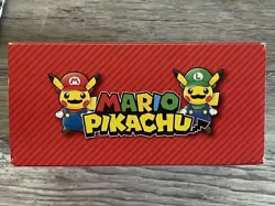 Pokemon Center MARIO PIKACHU Box Set w/ Sleeves and Dividers 2016 (No Cards) - Image 3