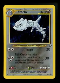Steelix 15/111 Neo Genesis 2000 Holo Rare WOTC Pokemon Card TCG - Image 1