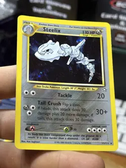 Steelix 15/111 Neo Genesis 2000 Holo Rare WOTC Pokemon Card TCG - Image 4