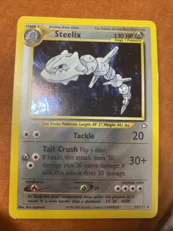 Steelix 15/111 Neo Genesis 2000 Holo Rare WOTC Pokemon Card TCG - Image 1