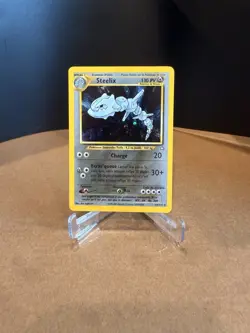 Pokemon TCG Steelix Neo Genesis Holo Rare Card 15/111 French - Image 1