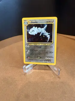 Pokemon TCG Steelix Neo Genesis Holo Rare Card 15/111 French - Image 3