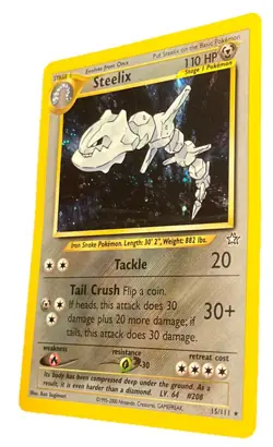 Pokemon TCG Vintage Steelix Neo Genesis Card 15/111 Holo Rare NM Stage 1 - Image 3
