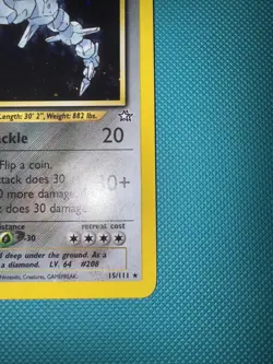 Steelix 15/111 - Neo Genesis Holo Rare Vintage WOTC Pokemon TCG Card - Image 4
