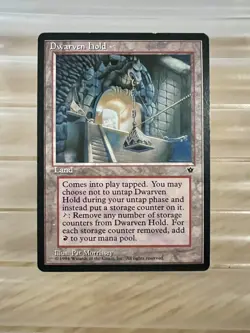 Dwarven Hold- MTG Fallen Empires - Rare, Good Condition Magic The Gathering CCG - Image 1