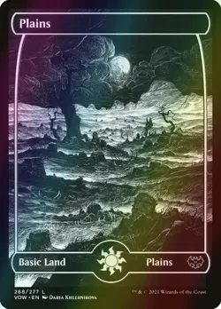 Plains 268 Full Art Foil MTG Magic the Gathering Crimson Vow - Image 1