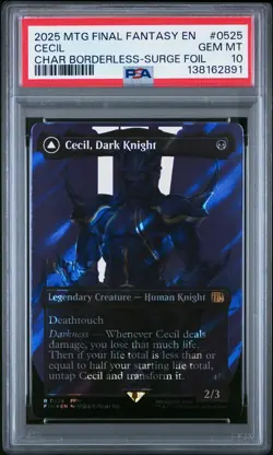 2025 MTG FINAL FANTASY #0525 CECIL, DARK KNIGHT/CECIL REDEEMED PALADIN PSA 10 - Image 1