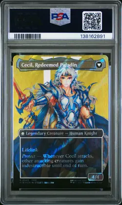 2025 MTG FINAL FANTASY #0525 CECIL, DARK KNIGHT/CECIL REDEEMED PALADIN PSA 10 - Image 2